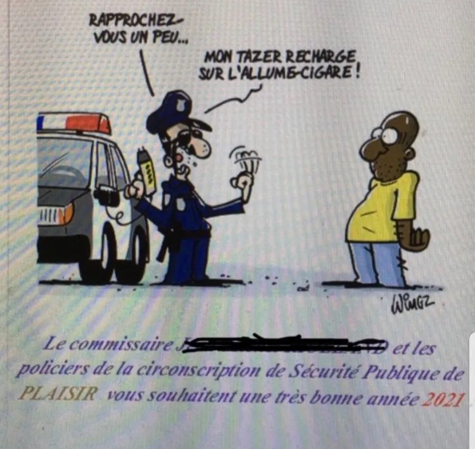 En France la POLICE n'est pas RACISTE. La preuve.