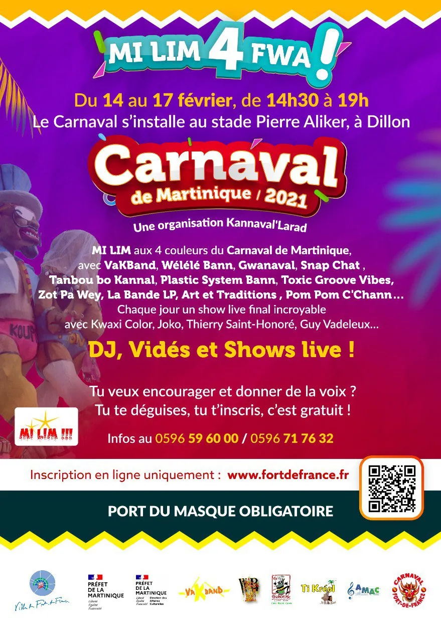 Carnaval de Fort-de-France à Dillon en 2021…