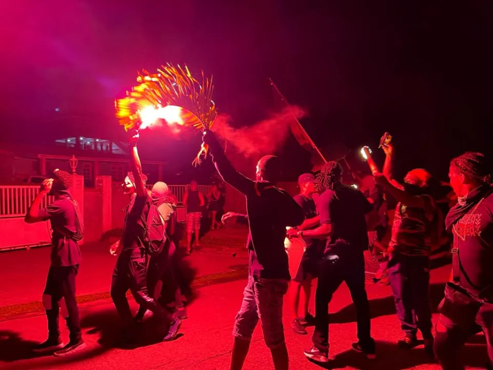 Le 22 mai 2021 devant chez Bernard Hayot en Martinique