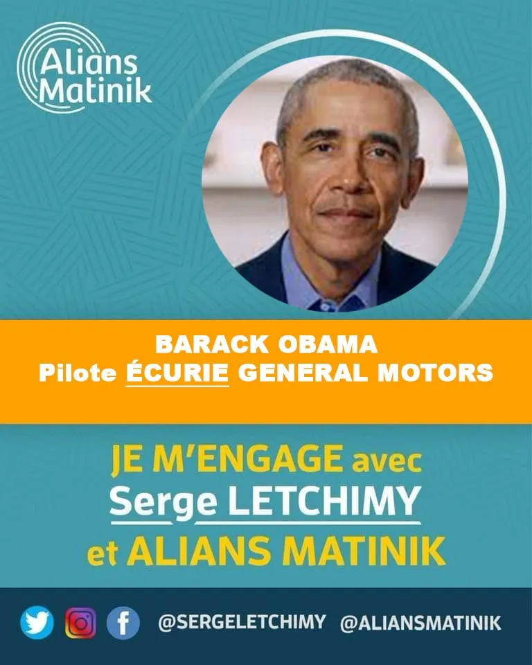Élections Collectivité Territoriale de Martinique : Barack Obama apporte son soutien à Serge Letchimy
