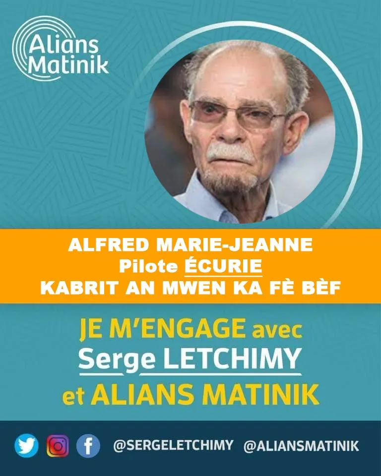 Élections Collectivité Territoriale de Martinique : Alfred Marie-Jeanne apporte son soutien à Serge Letchimy