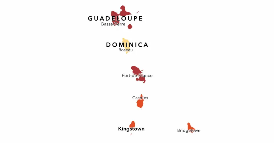 COVID : La Guadeloupe et la Martinique, pays à hauts risques, à éviter absolument selon les USA.