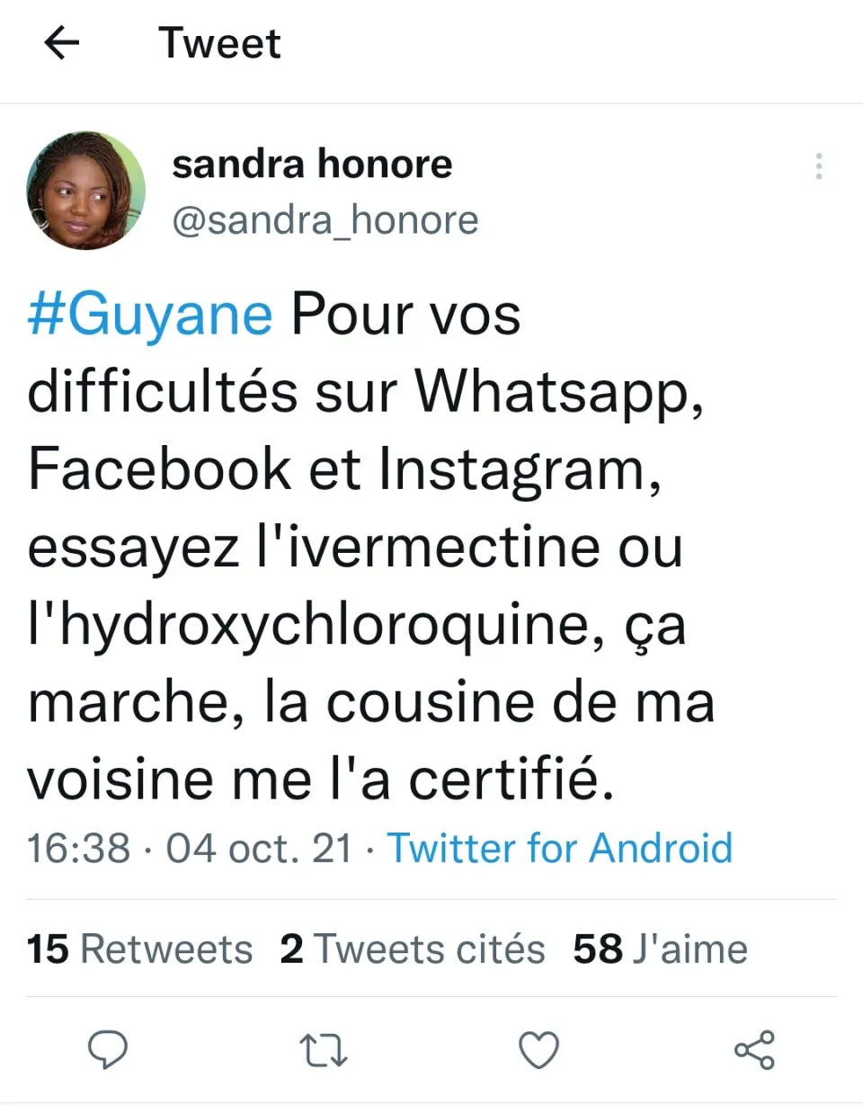 Le tweet de l'année 2021