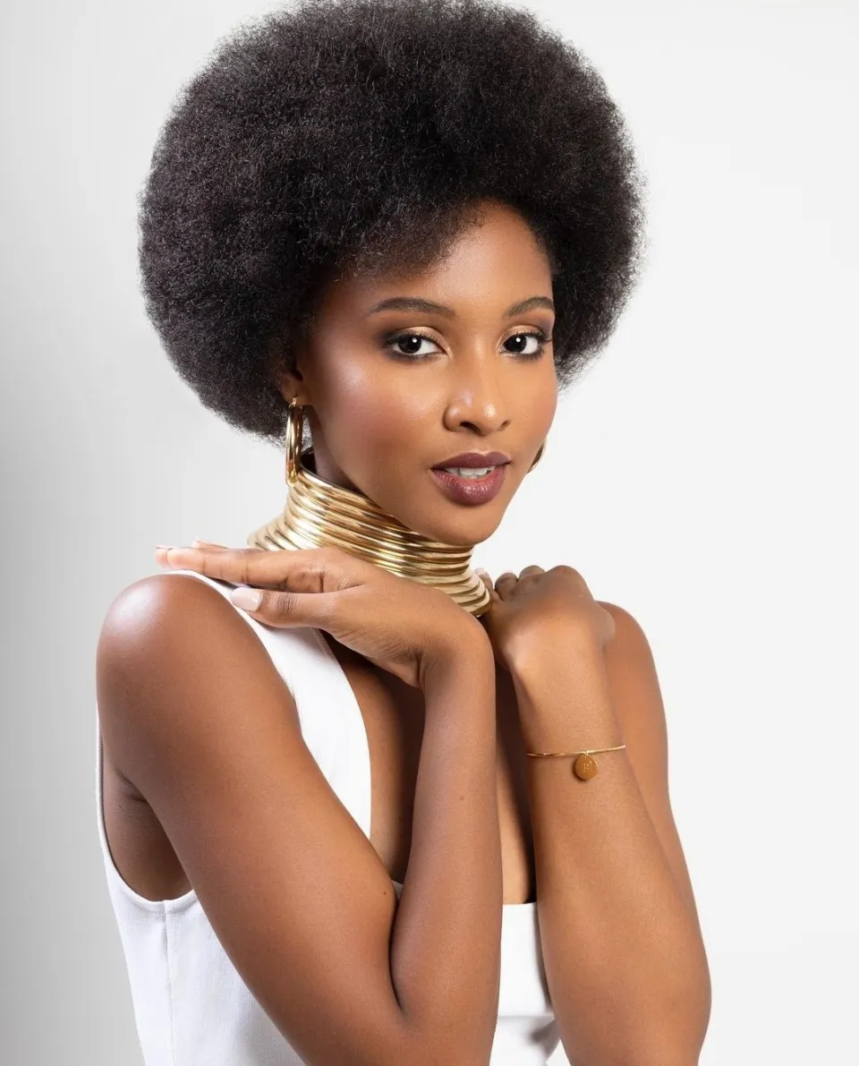 Floriane Bascou Miss Martinique 2021 en mode AFRO