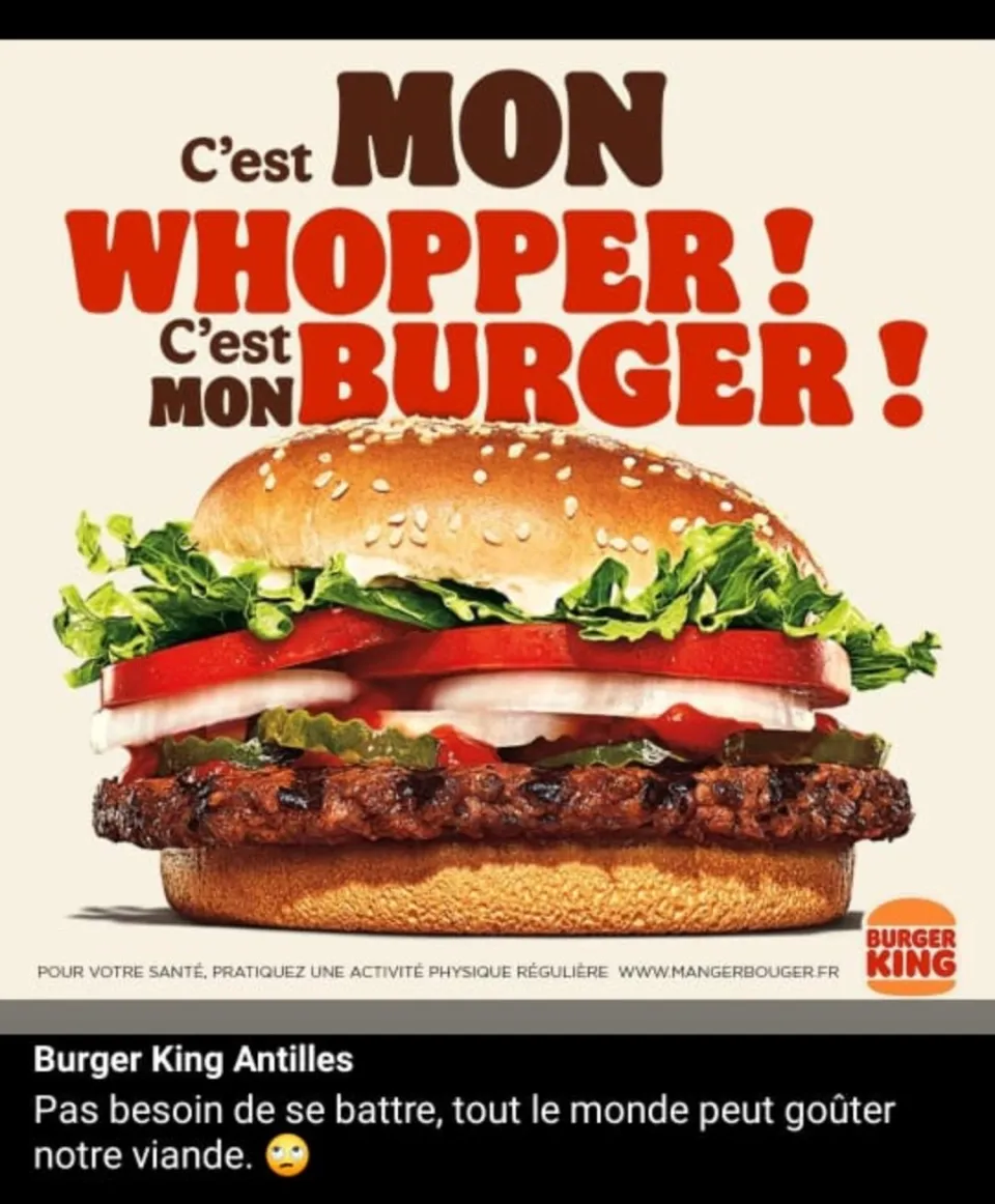 Burger King surfe sur "C'EST MON LOLO"