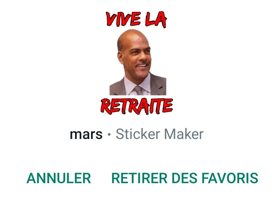 L'image du jour 21/03/22 - Retraite Illégale -Serge Letchimy - Martinique