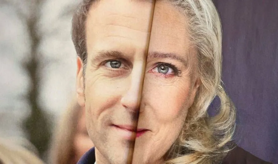 L'image du jour 11/04/22 - France - Présidentielle 2022 - Marine Le Pen - Emmanuel Macron