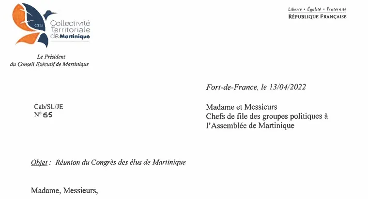 Un Congrès des élus de Martinique, pourquoi faire ?