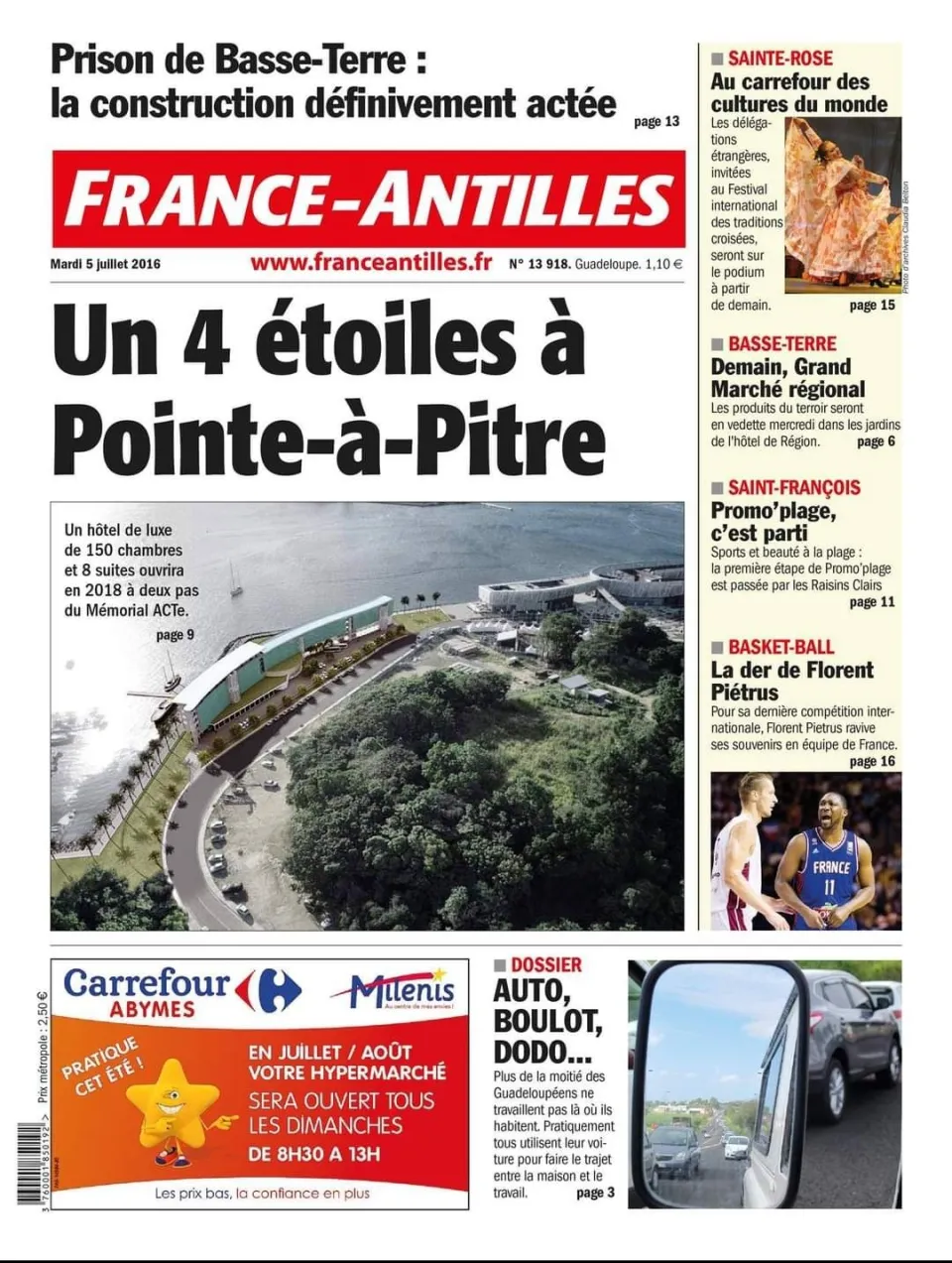 Première mondiale : construction d'un hôtel FACTICE en Guadeloupe