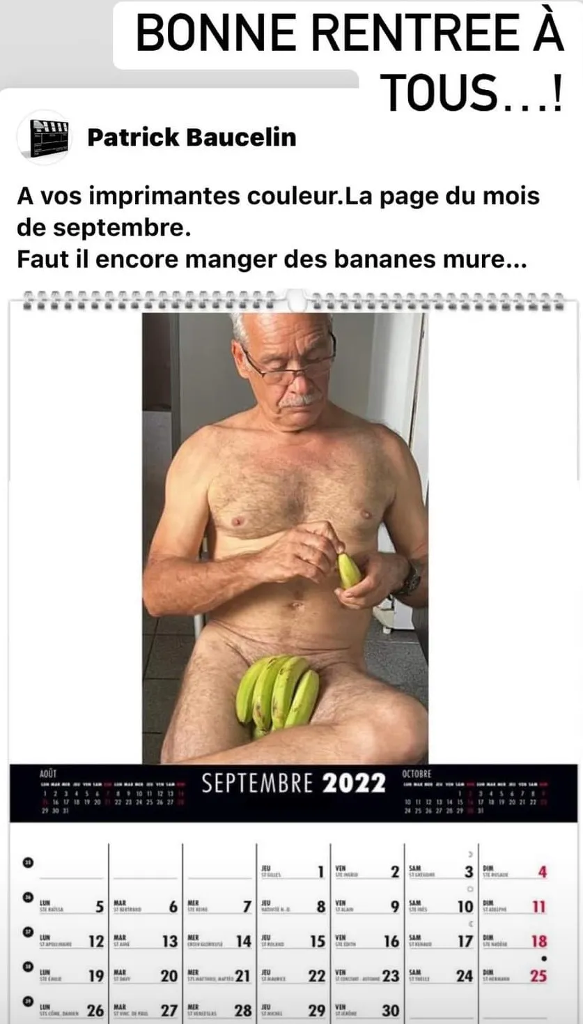 Patrick Baucelin...une rentrée dans le plus simple appareil entre banane plantain et avocat du diable