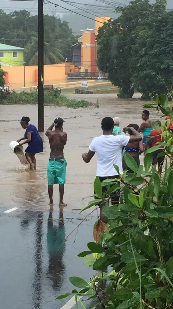 Mauvais temps à Sainte-Lucie