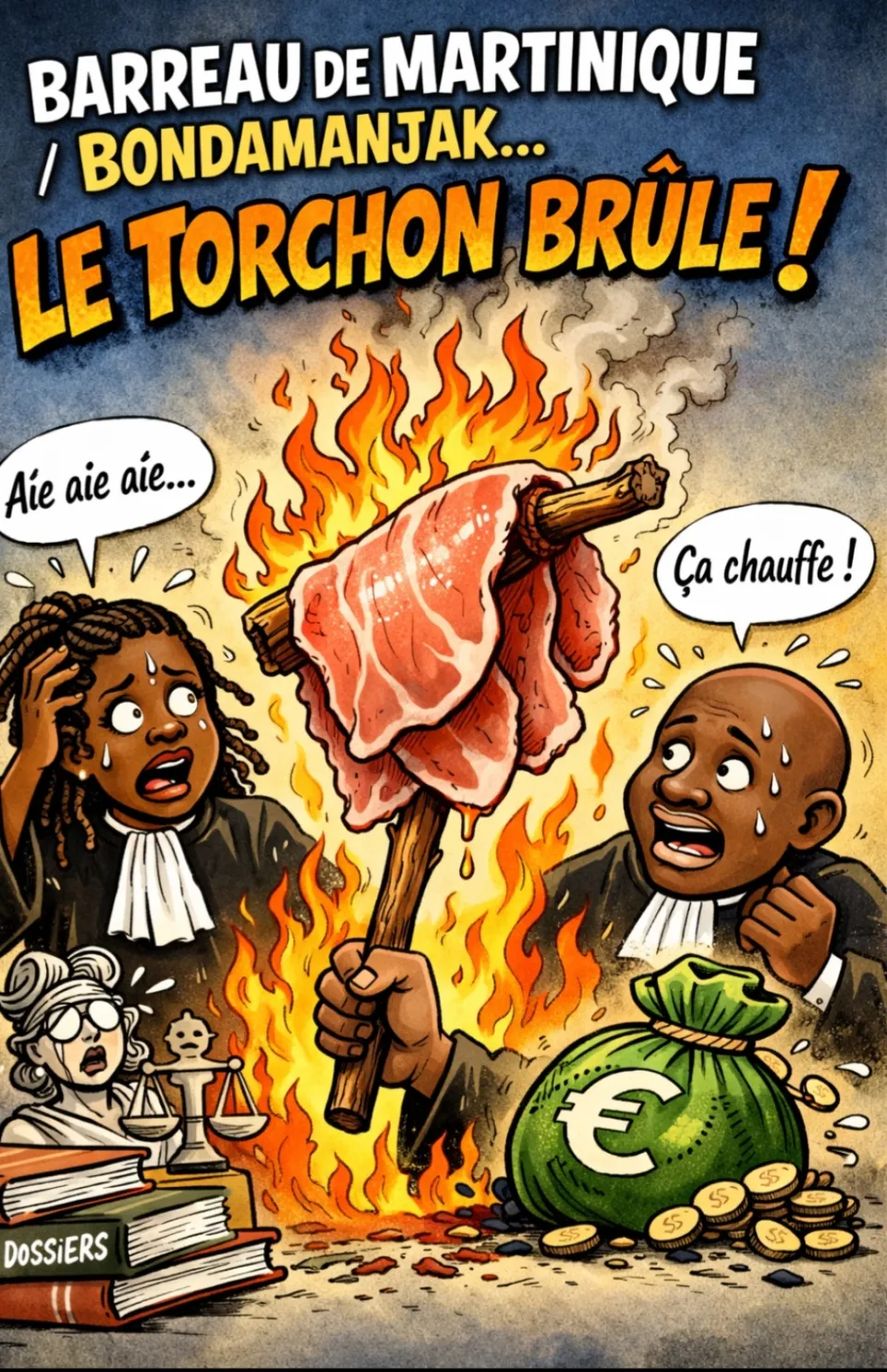 Barreau de Martinique/Bondamanjak ... le torchon brûle