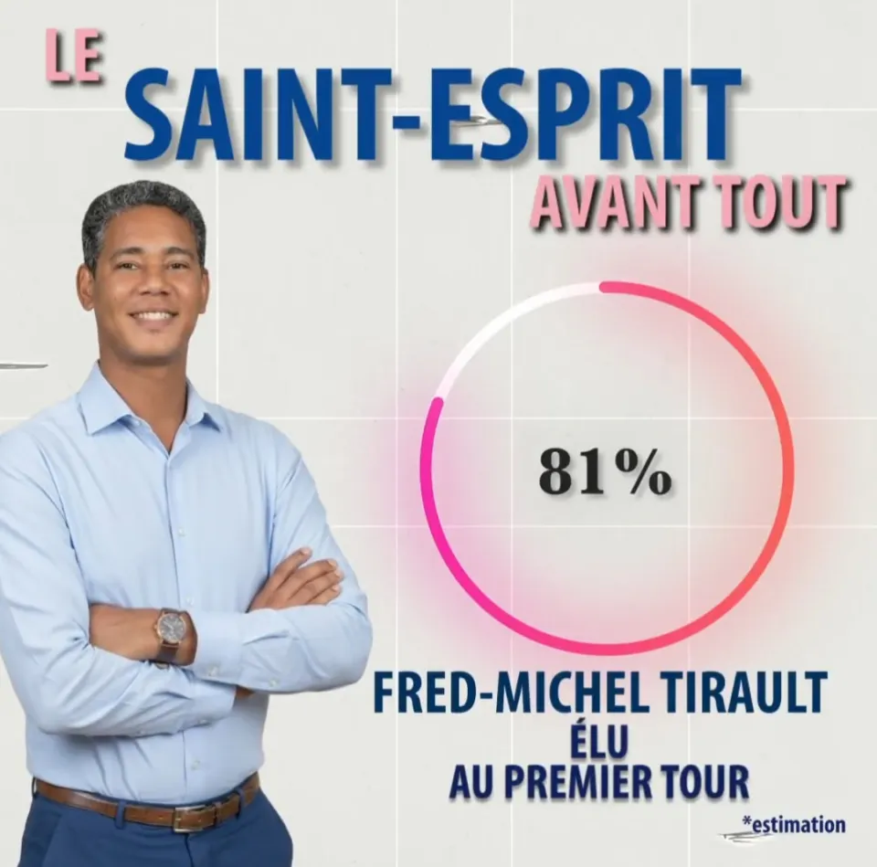 Municipales 2026 en Martinique : Fred-Michel Tirault réélu au Saint-Esprit dès le 1er tour