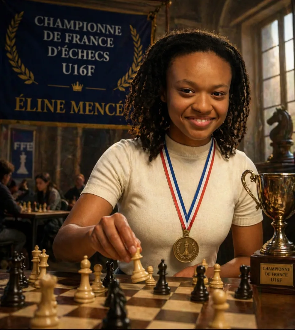 Éline Mencé, la Martinique au sommet des échecs français