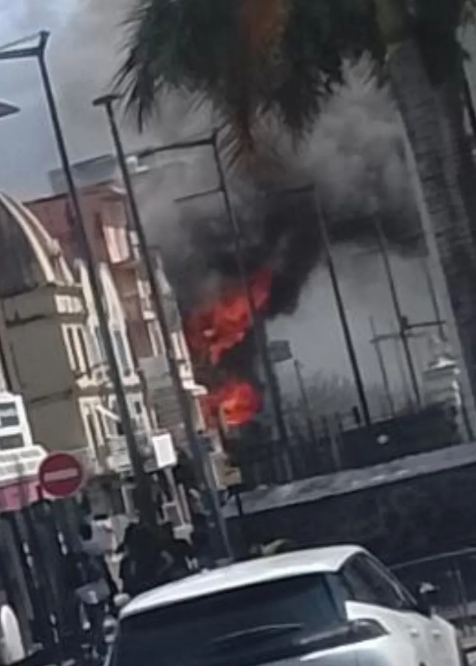 Incendie au centre-ville de Fort-de-France en Martinique