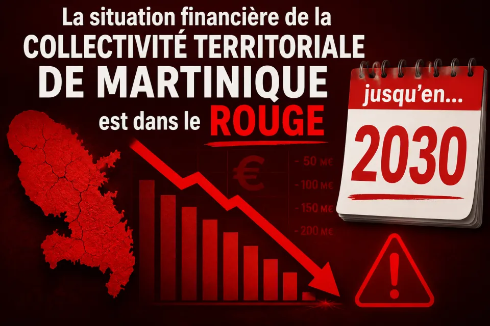 "La situation financière de la Collectivité Territoriale de Martinique est dans le ROUGE jusqu'en...2030"