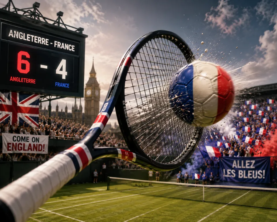 Angleterre - France : 6-4 pourtant on n'était pas à wimbledon 🎾🎾🎾