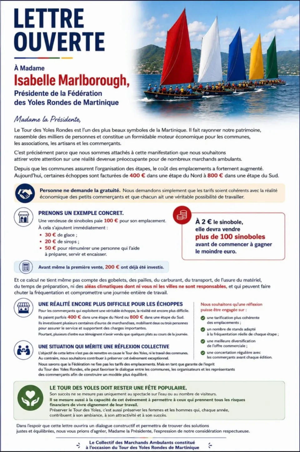 𝐋𝐄𝐓𝐓𝐑𝐄 𝐎𝐔𝐕𝐄𝐑𝐓𝐄 À 𝐌𝐚𝐝𝐚𝐦𝐞 𝐈𝐬𝐚𝐛𝐞𝐥𝐥𝐞 𝐌𝐚𝐫𝐥𝐛𝐨𝐫𝐨𝐮𝐠𝐡 𝐏𝐫é𝐬𝐢𝐝𝐞𝐧𝐭𝐞 𝐝𝐞 𝐥𝐚 𝐅é𝐝é𝐫𝐚𝐭𝐢𝐨𝐧 𝐝𝐞𝐬 𝐘𝐨𝐥𝐞𝐬 𝐑𝐨𝐧𝐝𝐞𝐬 𝐝𝐞 𝐌𝐚𝐫𝐭𝐢𝐧𝐢𝐪𝐮𝐞