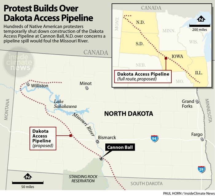 Dakota Access Pipeline carte
