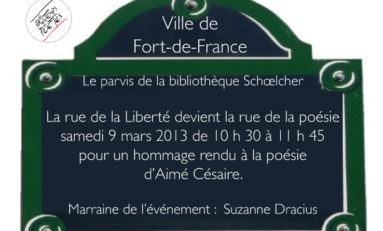 Festival de la Poésie .... le 9 mars à Fort-de-France