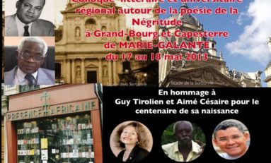 Le programme du Colloque sur la poésie de la négritude de Marie Galante