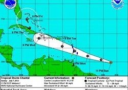 La #Martinique et la #Guadeloupe tardivement en alerte tempête ...