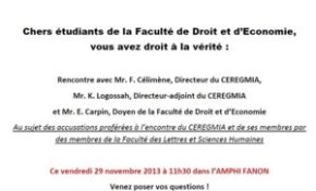 #UAG - #CEREGMIA ...vous avez droit à la vérité...croisons les doigts