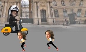 Jeu du Scooter : Aidez François #Hollande à rejoindre Julie !