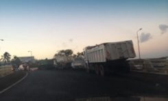 Blocage de la SARA par les transporteurs en #Martinique