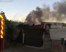 Incendie sur le site de #Metaldom en #Martinique