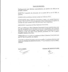 Catherine #Conconne condamnée à payer 328 324, 92 € à la société #PERRINON INVEST