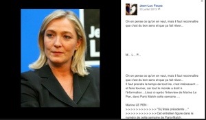 #Municipales 2014 en #Martinique : ...il admire Marine Le Pen et...il est 13 ème sur la liste d'un candidat à Sainte-Anne