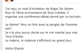 Pour en finir avec le sang glauque de l'Homme #béké ?