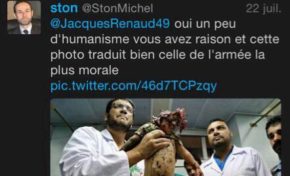 Le vrai visage infecte de Jacques #Renaud adjoint au maire de Montreuil-juigné sur #Twitter