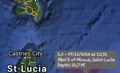 La terre a tremblé en Martinique - 7 décembre 2014