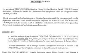 Affaire #TropiquesFm : la réponse de Claudy #Siar
