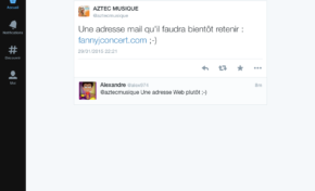 Le #tweet du jour (29 janvier 2015) #aztecmusique