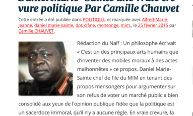 Camille #Chauvet "historien" originaire de #Martinique est-il négrophobe ?