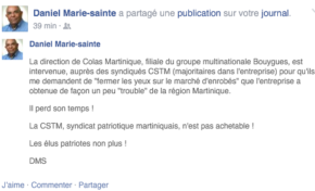 Quand la #Colas tique...le cas Mi Nou La se corse...