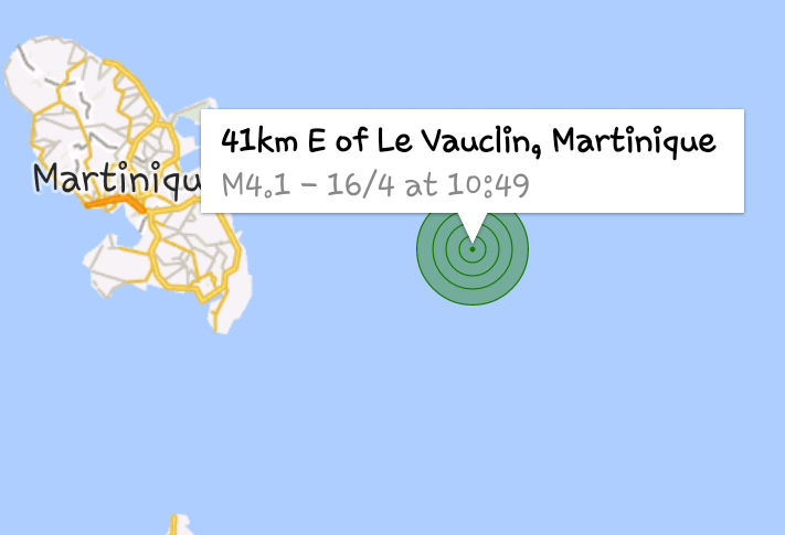 La terre a tremblé en #Martinique #tremblementdeterre #seisme
