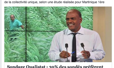 Serge #Letchimy grand favori d'un sondage pour mener la collectivité unique en #Martinique...qu'en pensez- vous  ?
