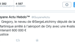 Guyane Actu révèle sur Twitter le nom du neveu de l'élu de Martinique