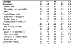 Martinique : indice des prix à la consommation des ménages Hausse des prix de 0,1 % en mai 2015, de 0,6 % sur un an