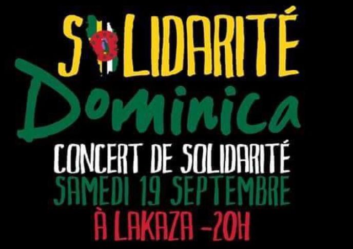 Concert Solidarité Dominica en Guadeloupe