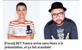 BET France...arrêtez de faire chier bande de nègres...le chapeau de l'animateur est noir