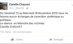 Attentats de Paris : le silence bavard et hypocrite de Camille Chauvet