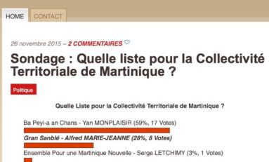 CTM : toujours pas de sondage en Martinique...bizarre ...autant qu'étrange