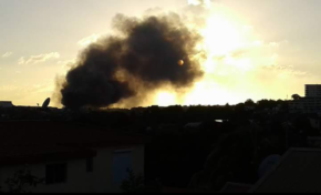 Important incendie à la zone de la Jambette en Martinique