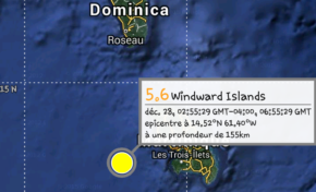 La terre a tremblé en Martinique