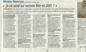 Le maire de Sainte-Luce, Nicaise Monrose pris en flagrant délit de mensonge... Et cela ne fait que commencer…